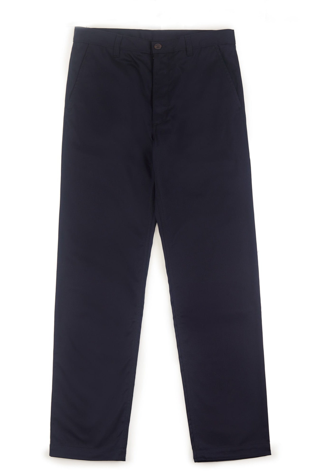 Flatlay product image of Men's Relaxed Chinos Navy 01 - Community Clothing