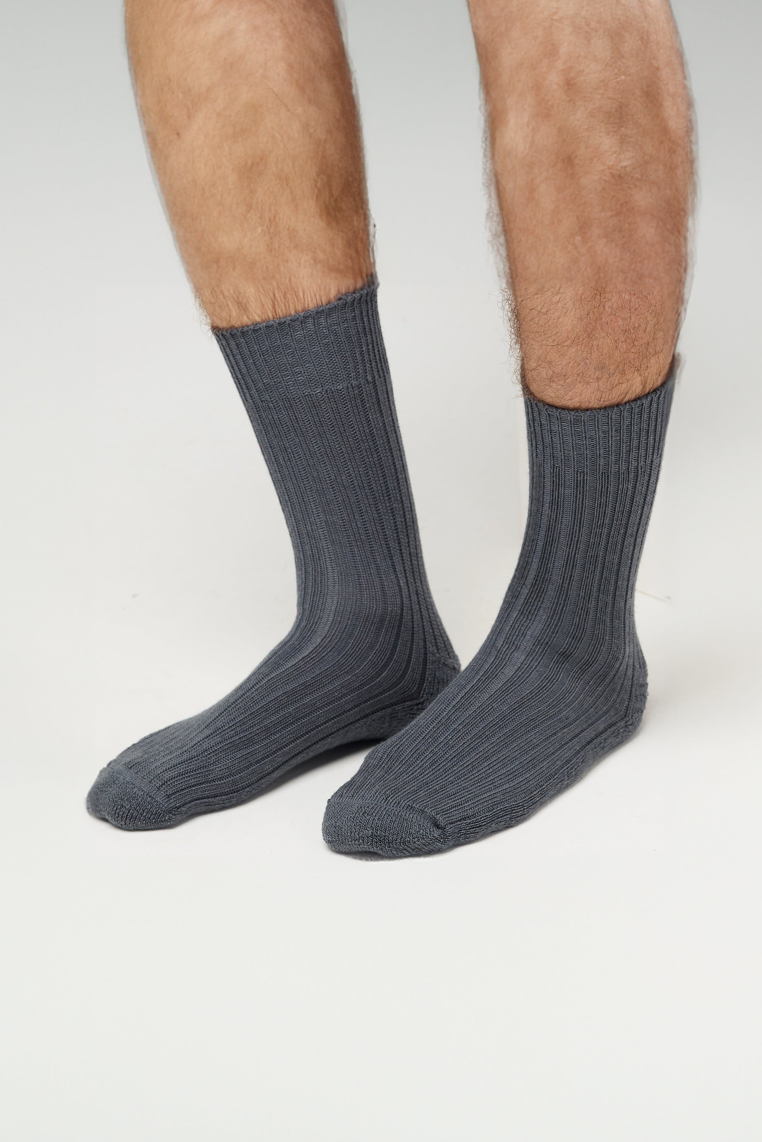 Cushioned Wool Blend Socks - Grey - Community Clothing