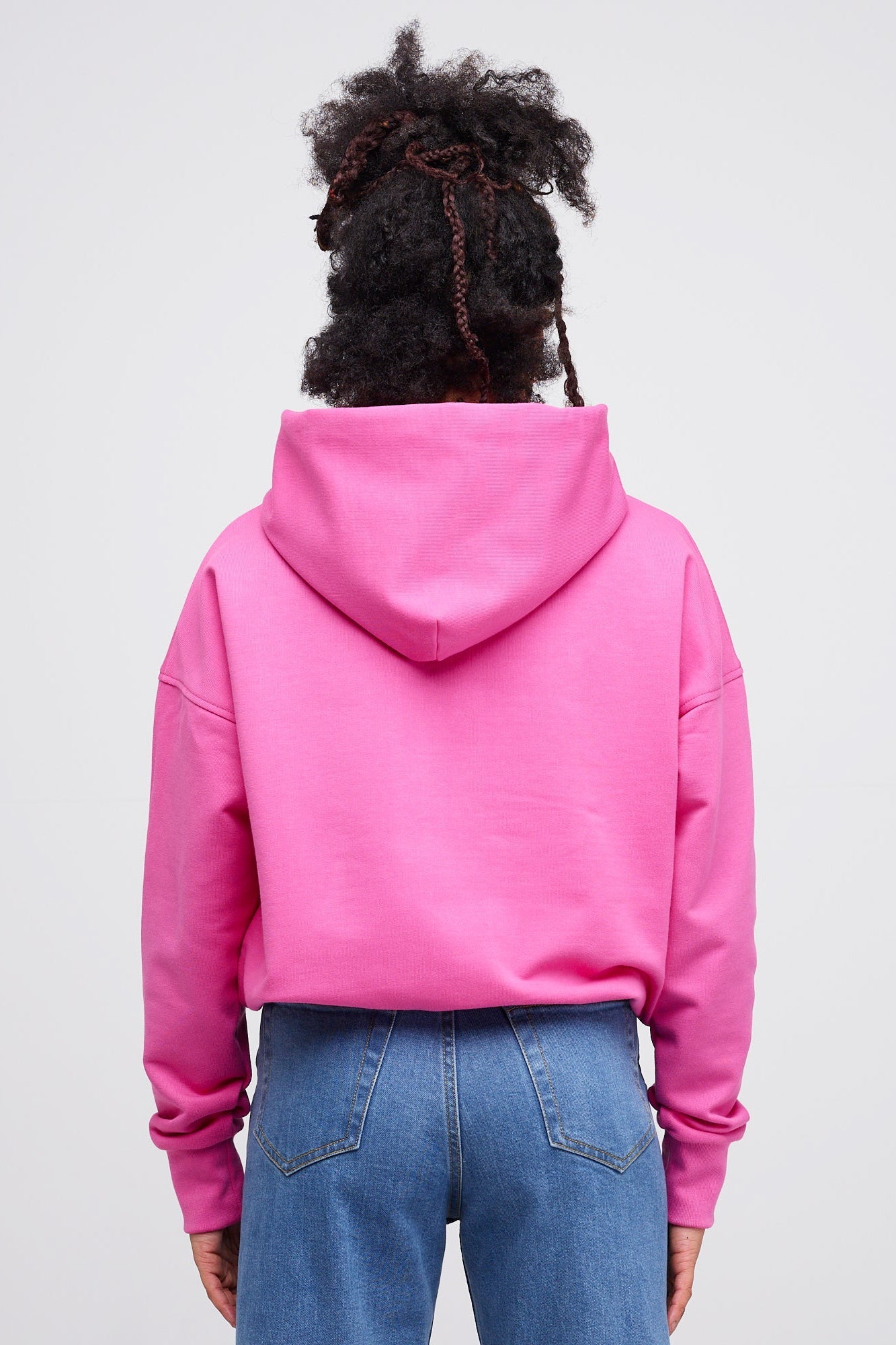 Women's Hooded Sweatshirt - Fuchsia Pink