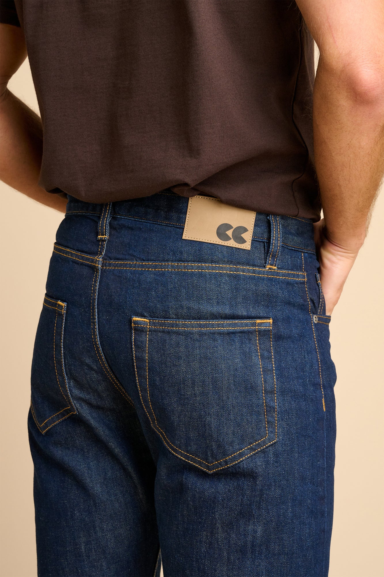 Men's Straight Cut Selvedge Denim Five Pocket Jean - Rinse