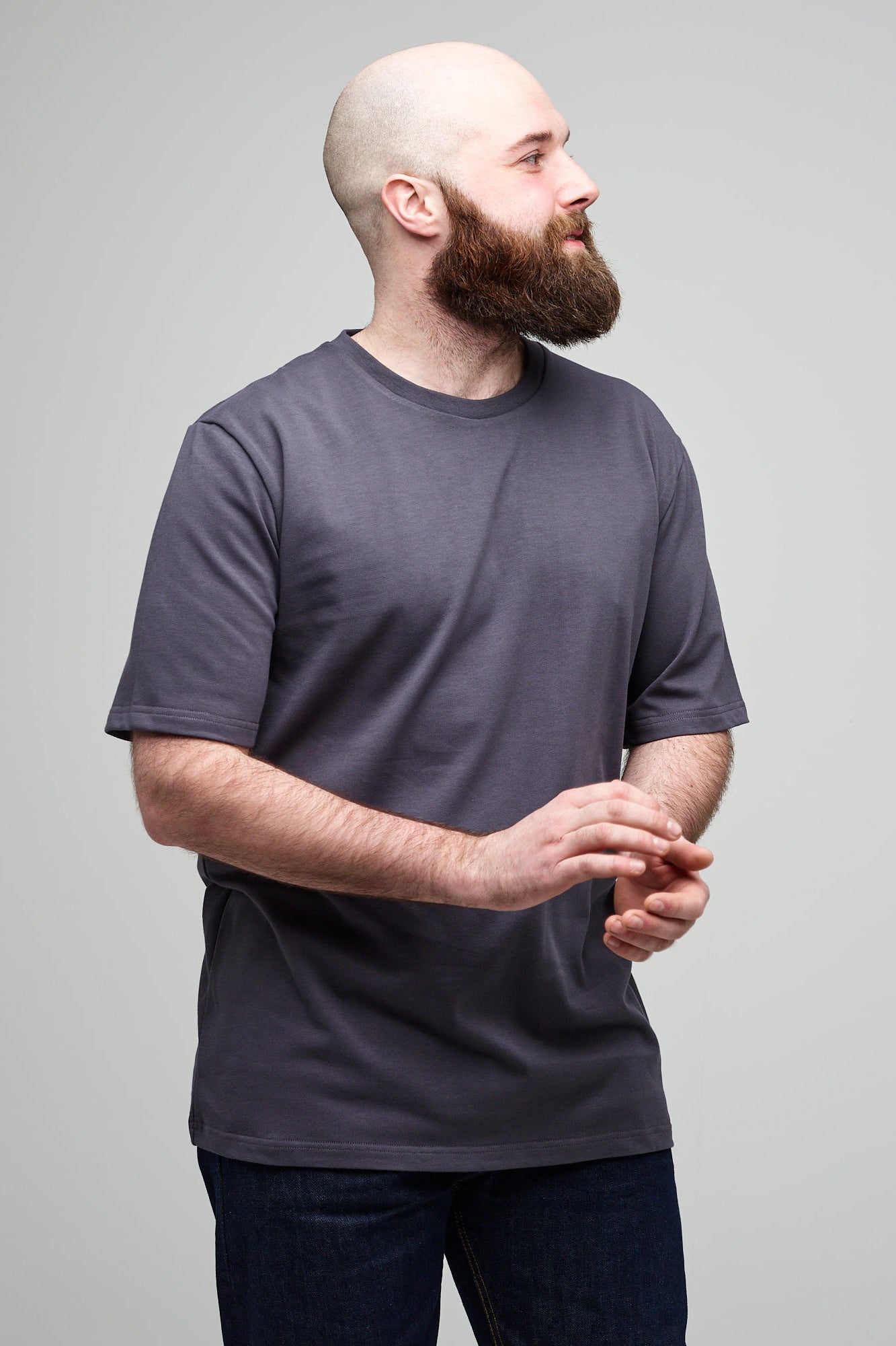 Men's Short Sleeve T Shirt - Slate Grey