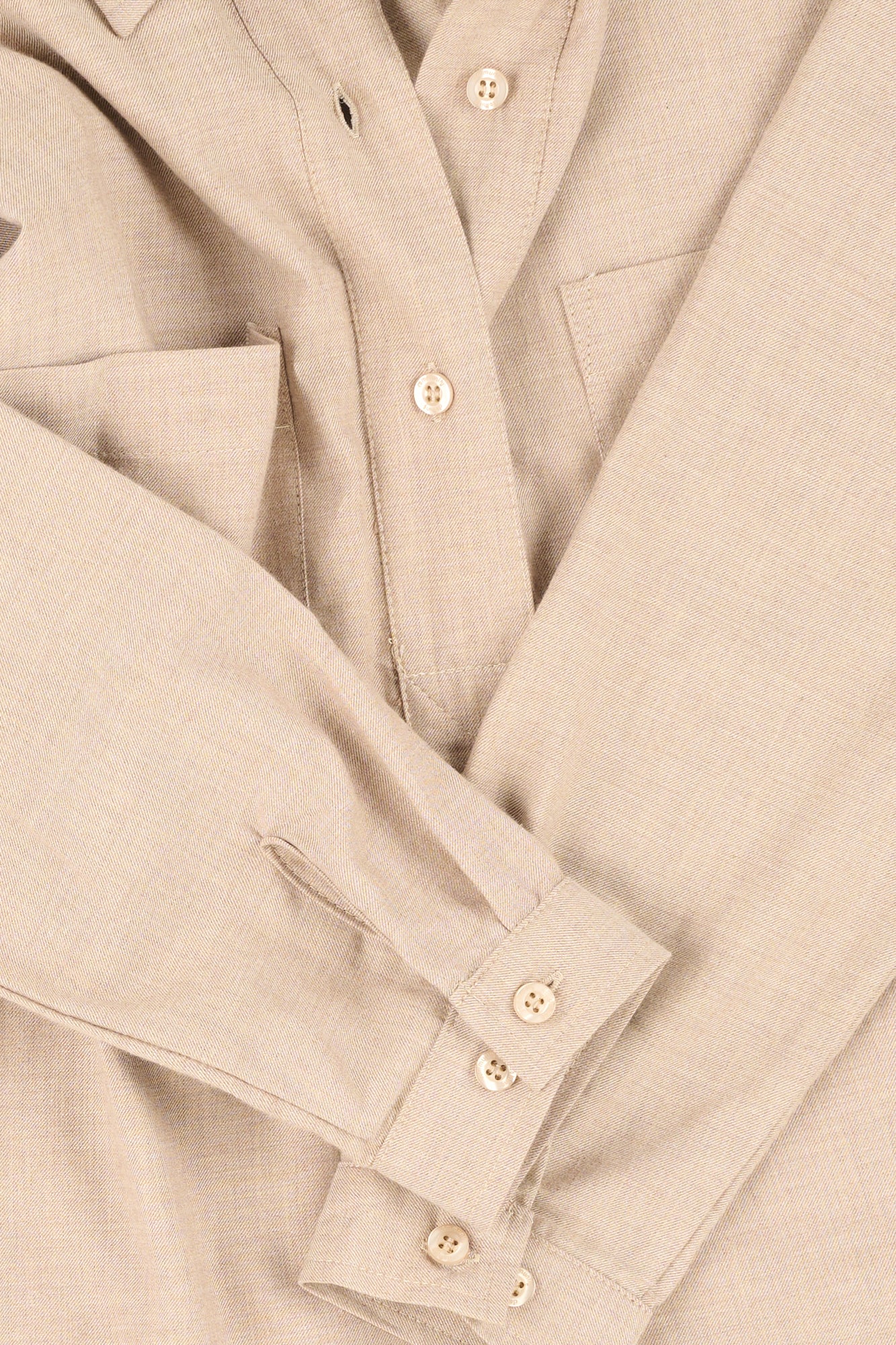 Womens Olivia Half Placket Ltweight Shirt - LT Tan