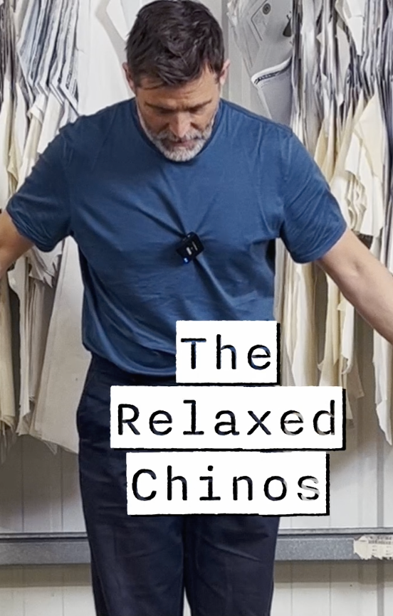 Men's Relaxed Heavyweight 100% Cotton Twill Chinos - Stone