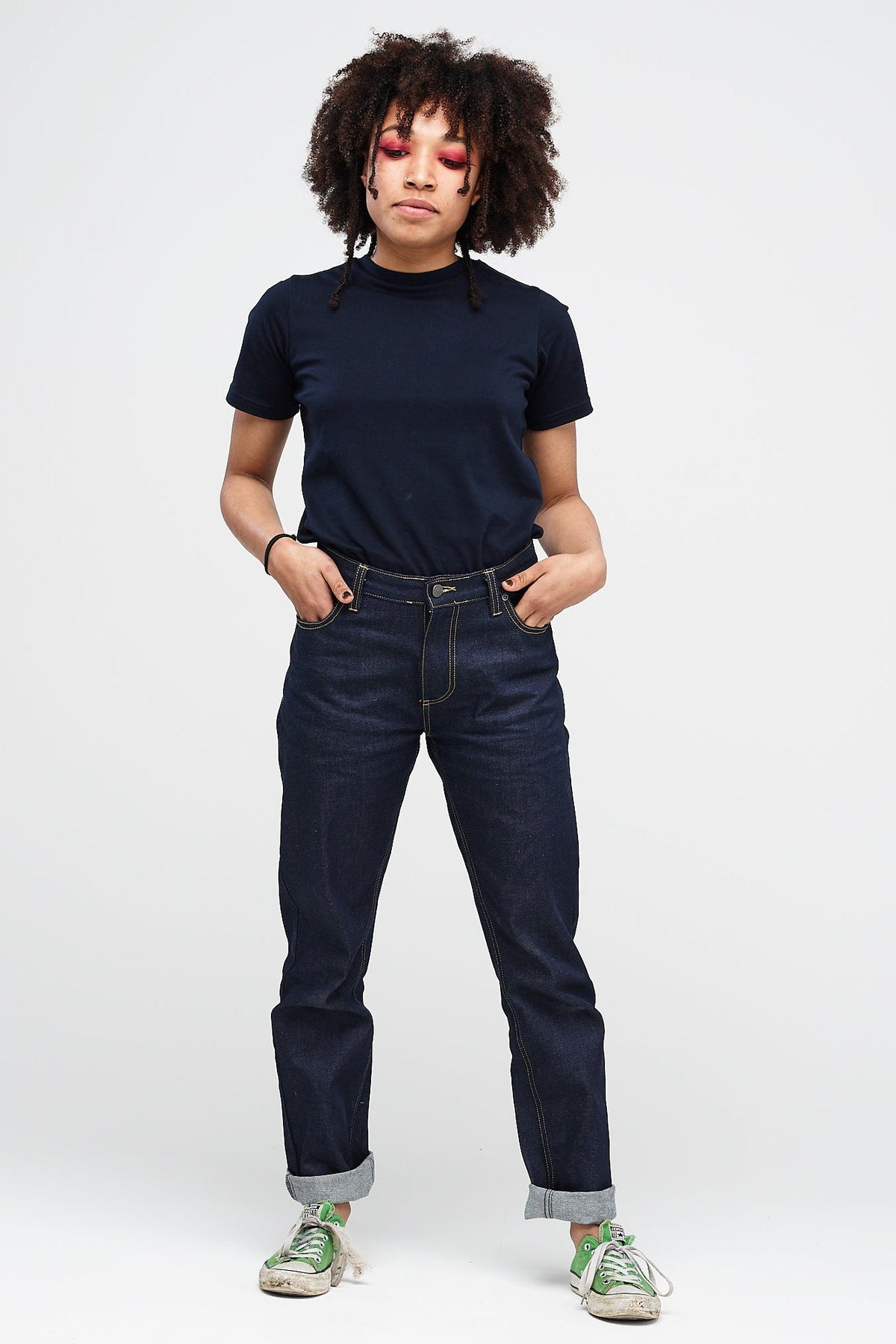 Women's Straight Leg Jeans Raw - Community Clothing