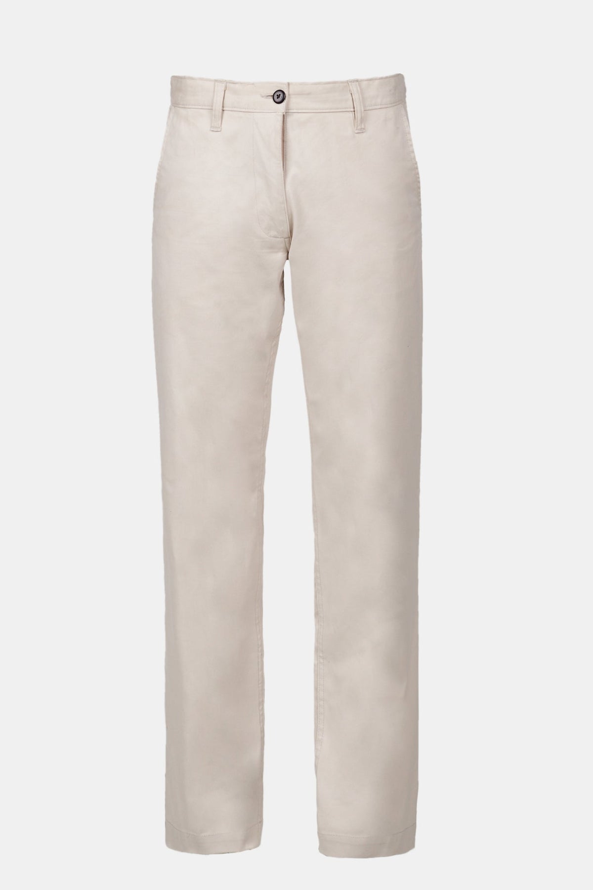 slim stretch chino in light stone  shot on ghost mannequin