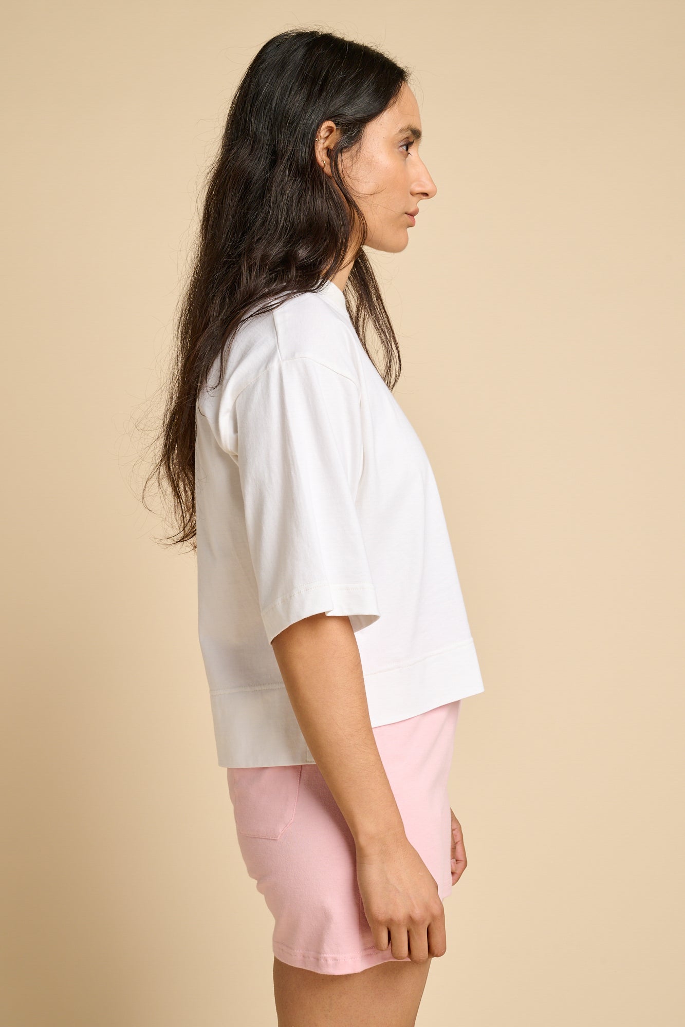 Womens Jersey Shorts Plastic Free - Pink