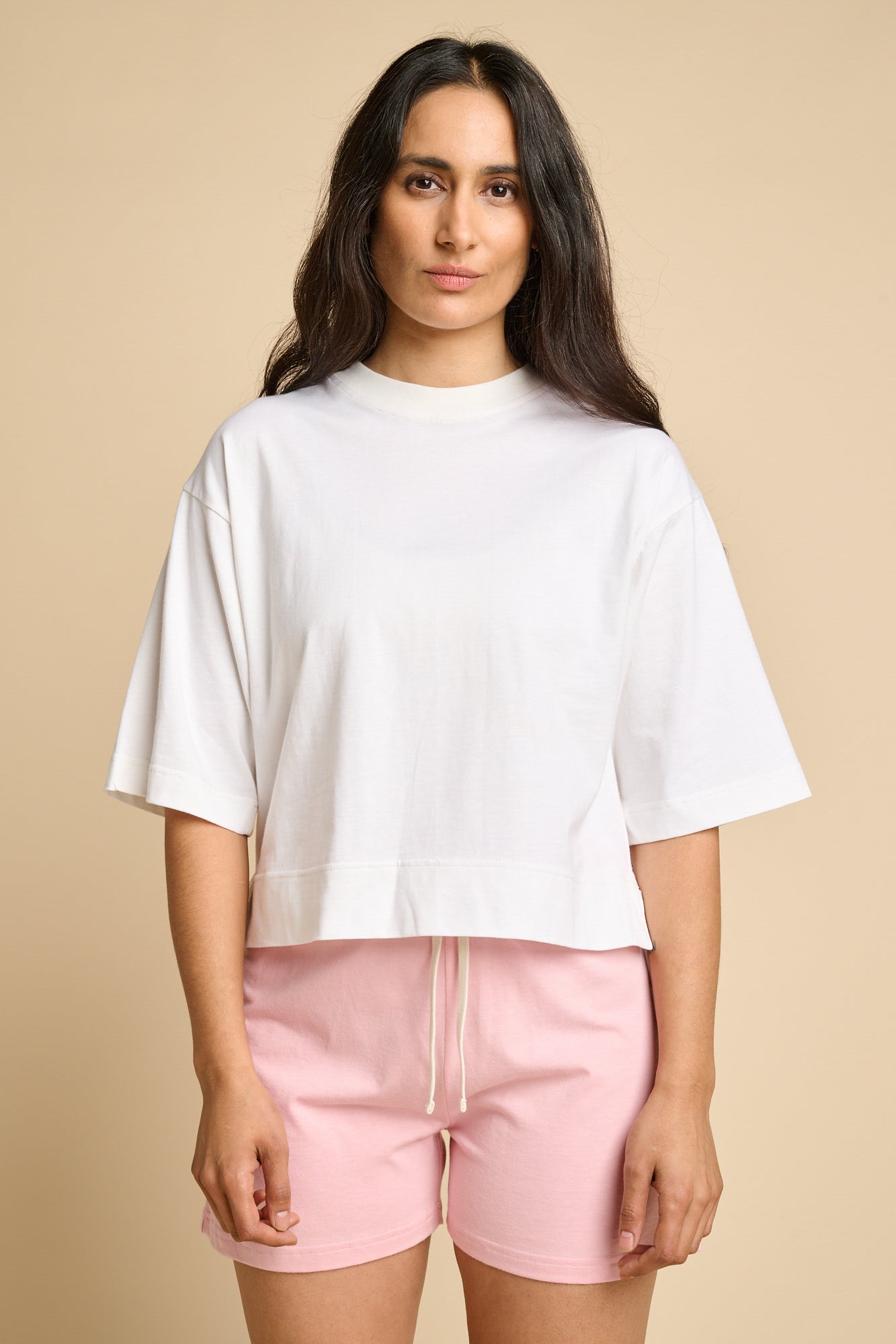 Womens Jersey Shorts Plastic Free - Pink