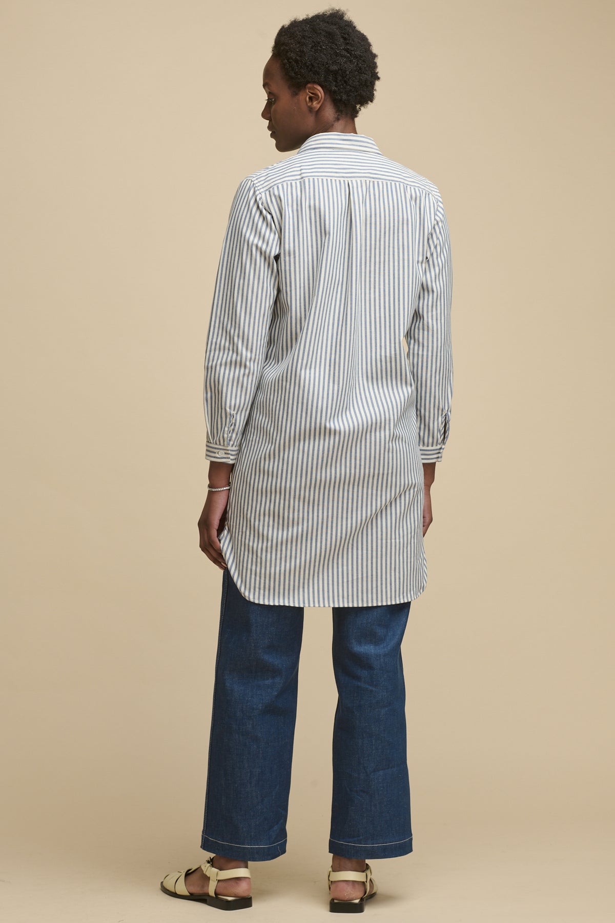 The Quarry Bank Women's Olivia Shirt Dress - Navy/White