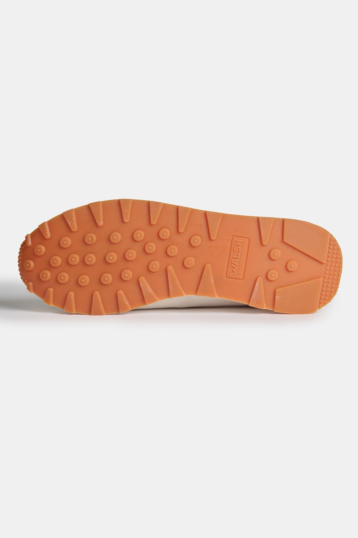 the sole of  Walsh X CC Parlick trainers in Ivory/Stone/White