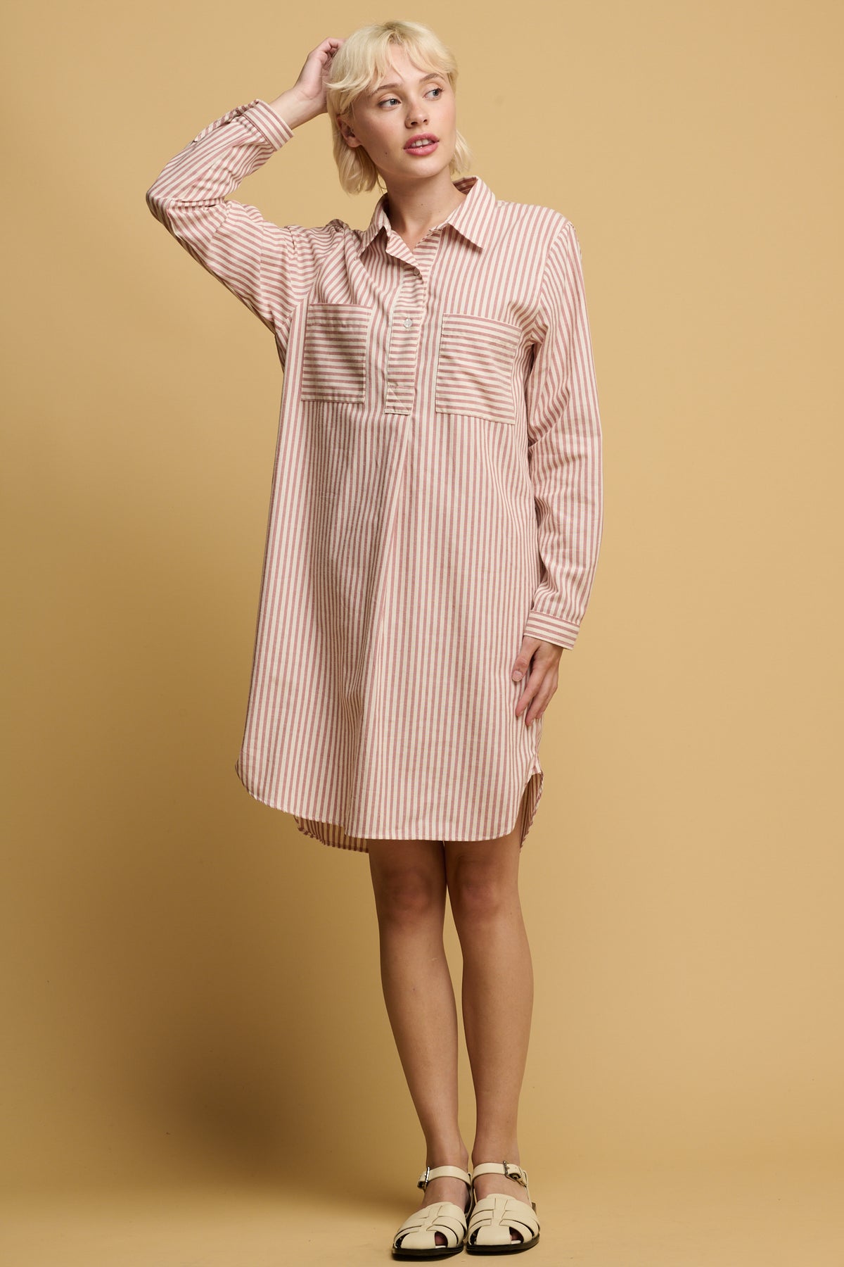 The Quarry Bank Women's Olivia Shirt Dress - Red/White