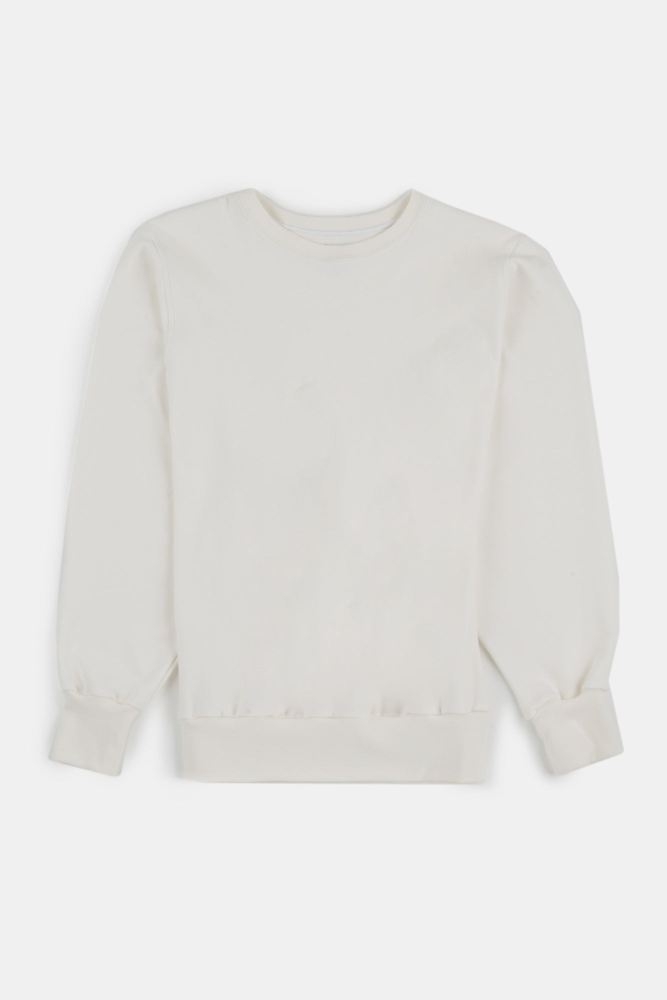 Flatlay image of men's 80s sweatshirt in bone