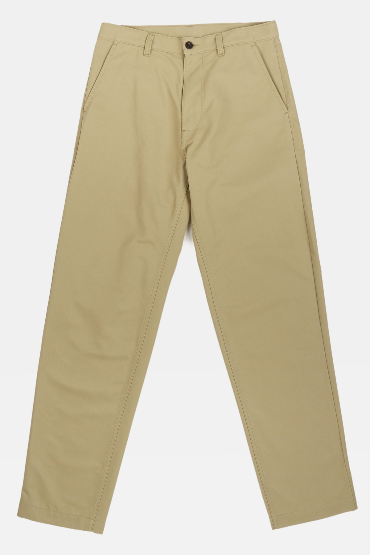 Stone heavyweight relaxed chino flat lays