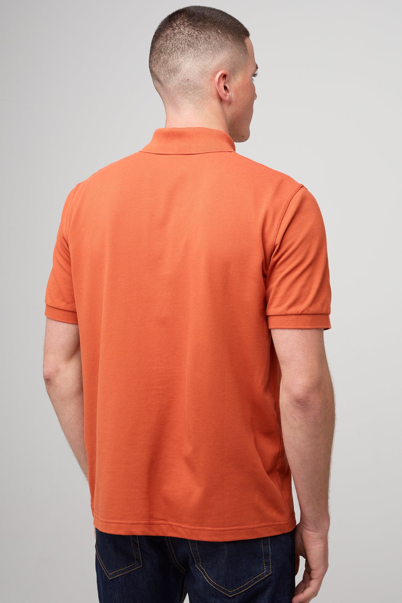 Men's Short Sleeve Polo Shirt - Cinnamon