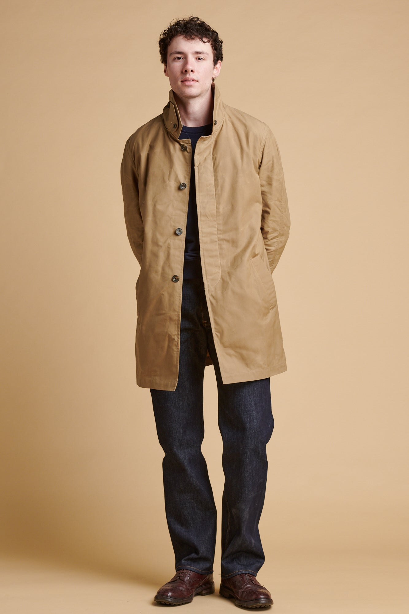 Men's Raincoat - Beige