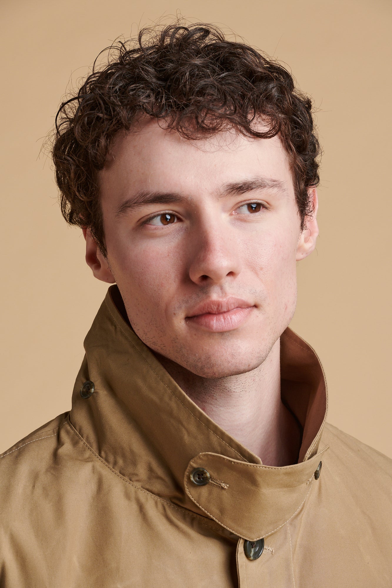 Men's Raincoat - Beige