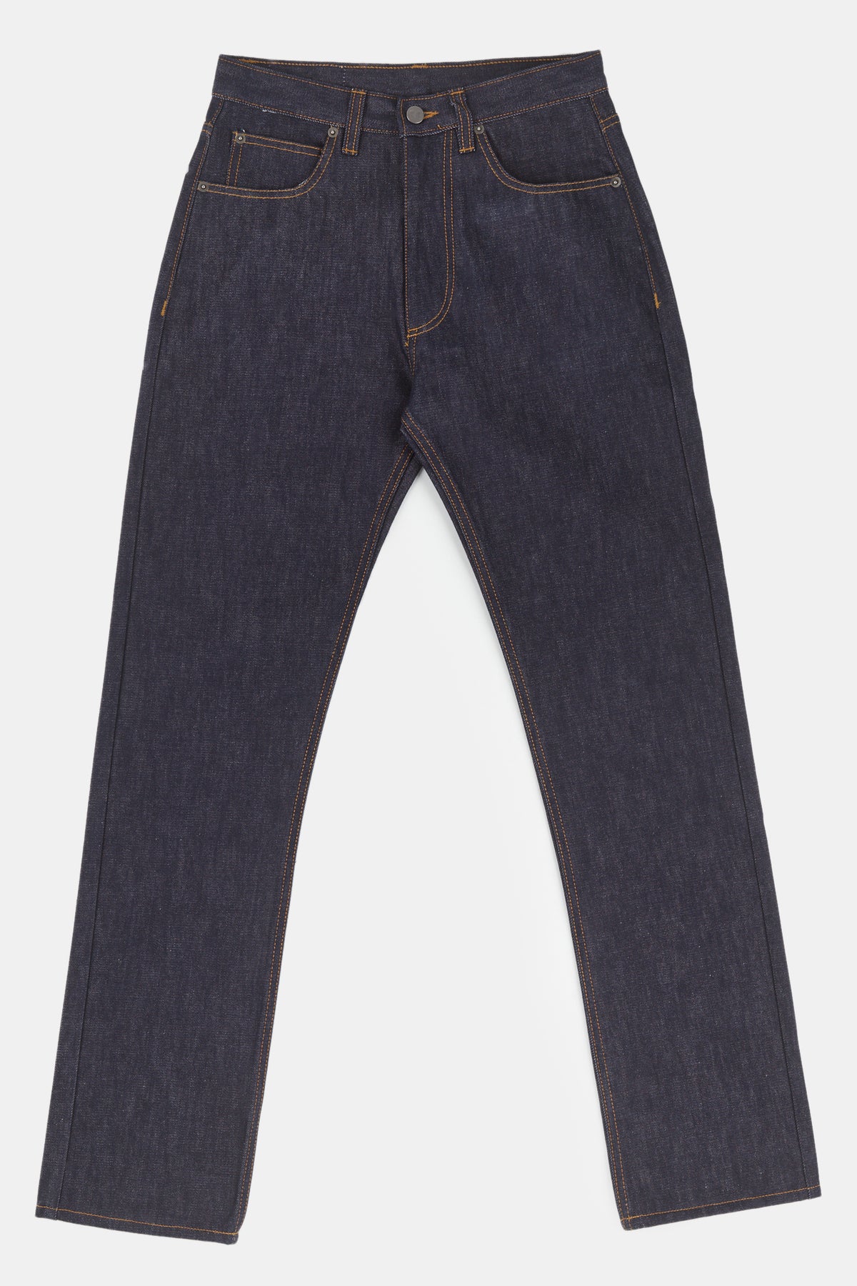 Straight cut jeans indigo flatlay image
