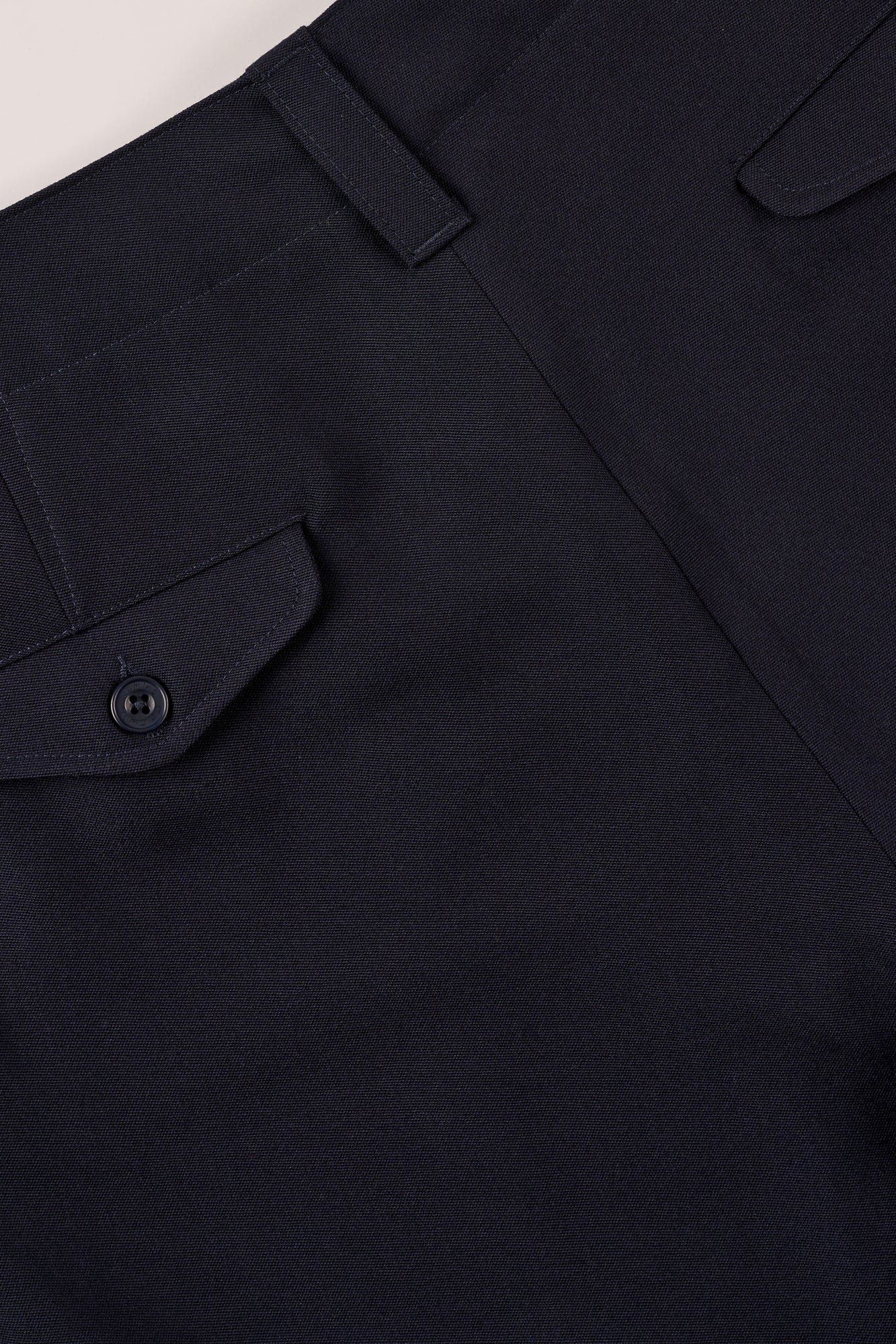 Mens Archie Wool Trousers - Navy