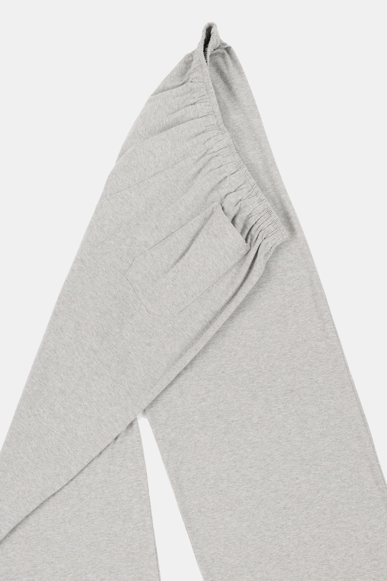 Gray sweatpants on a light gray background