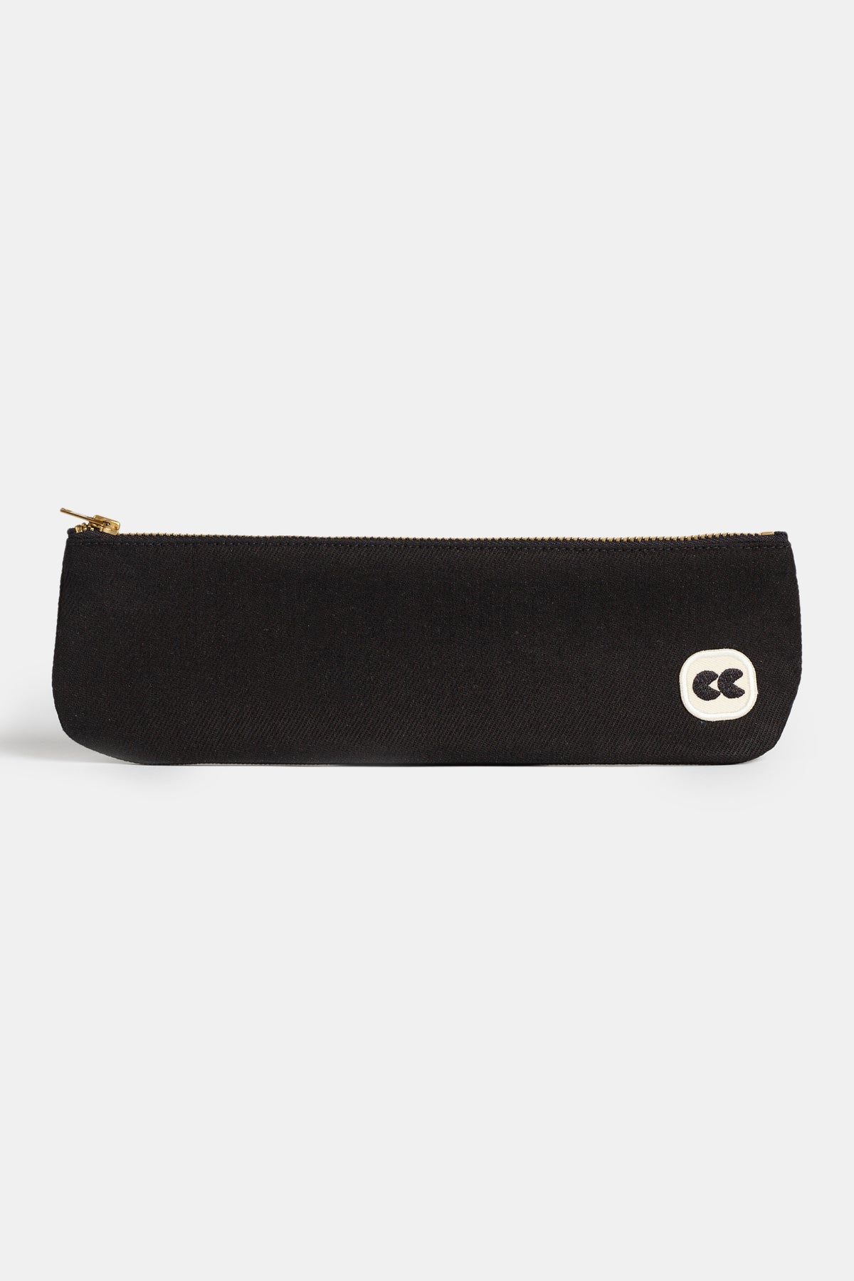 Image of pencil case in black with CC logo in the bottom right corner.
