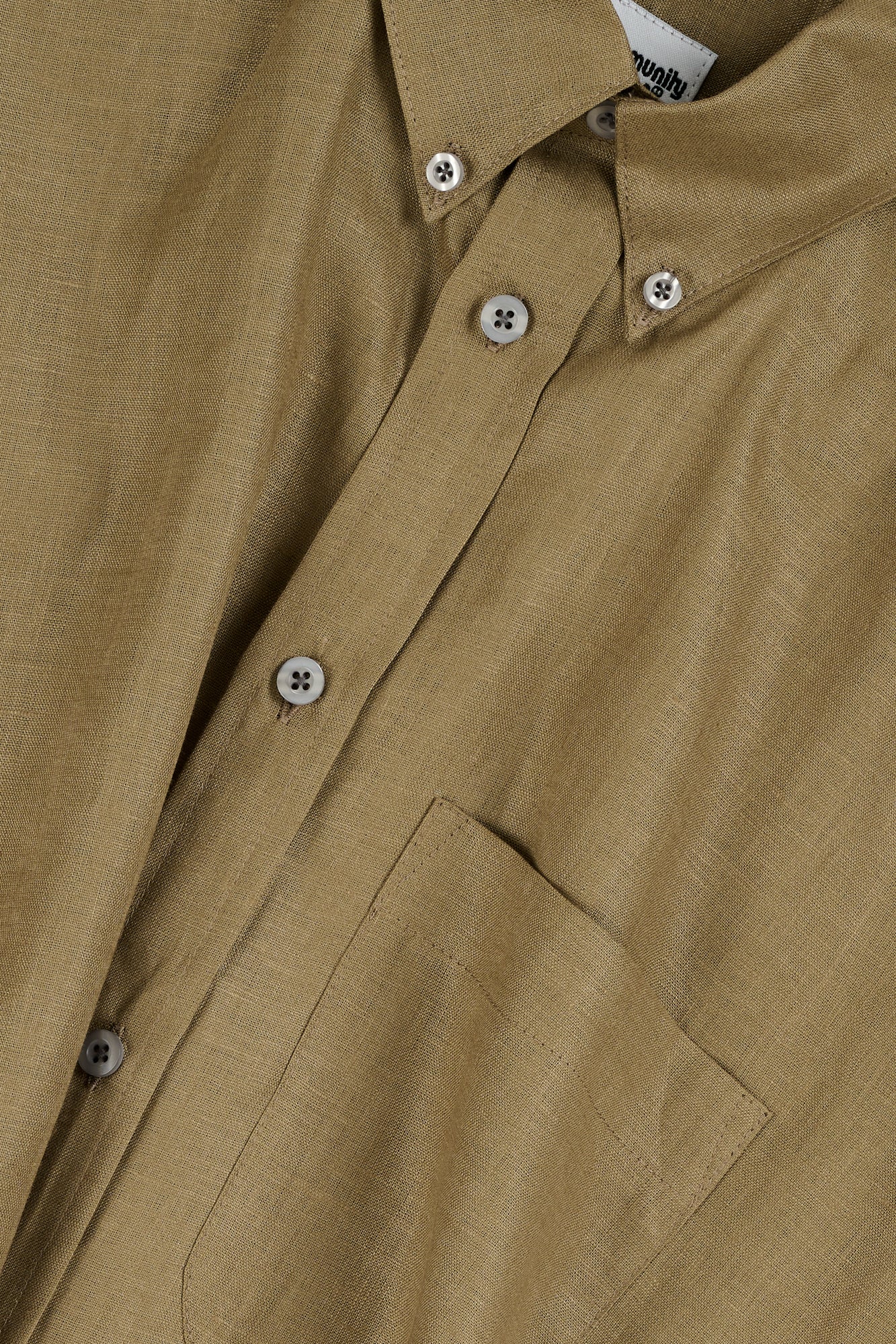 RALPH SHORT SLEEVE BUTTON DOWN COLLAR SHIRT- OLIVE