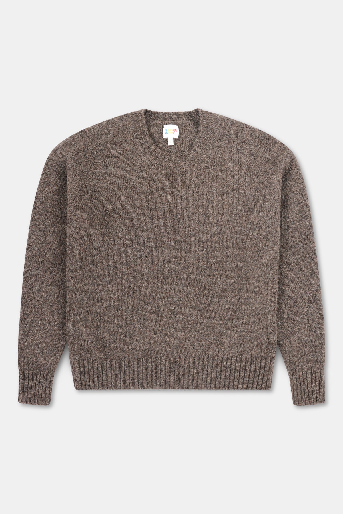 Brown sweater on a white background