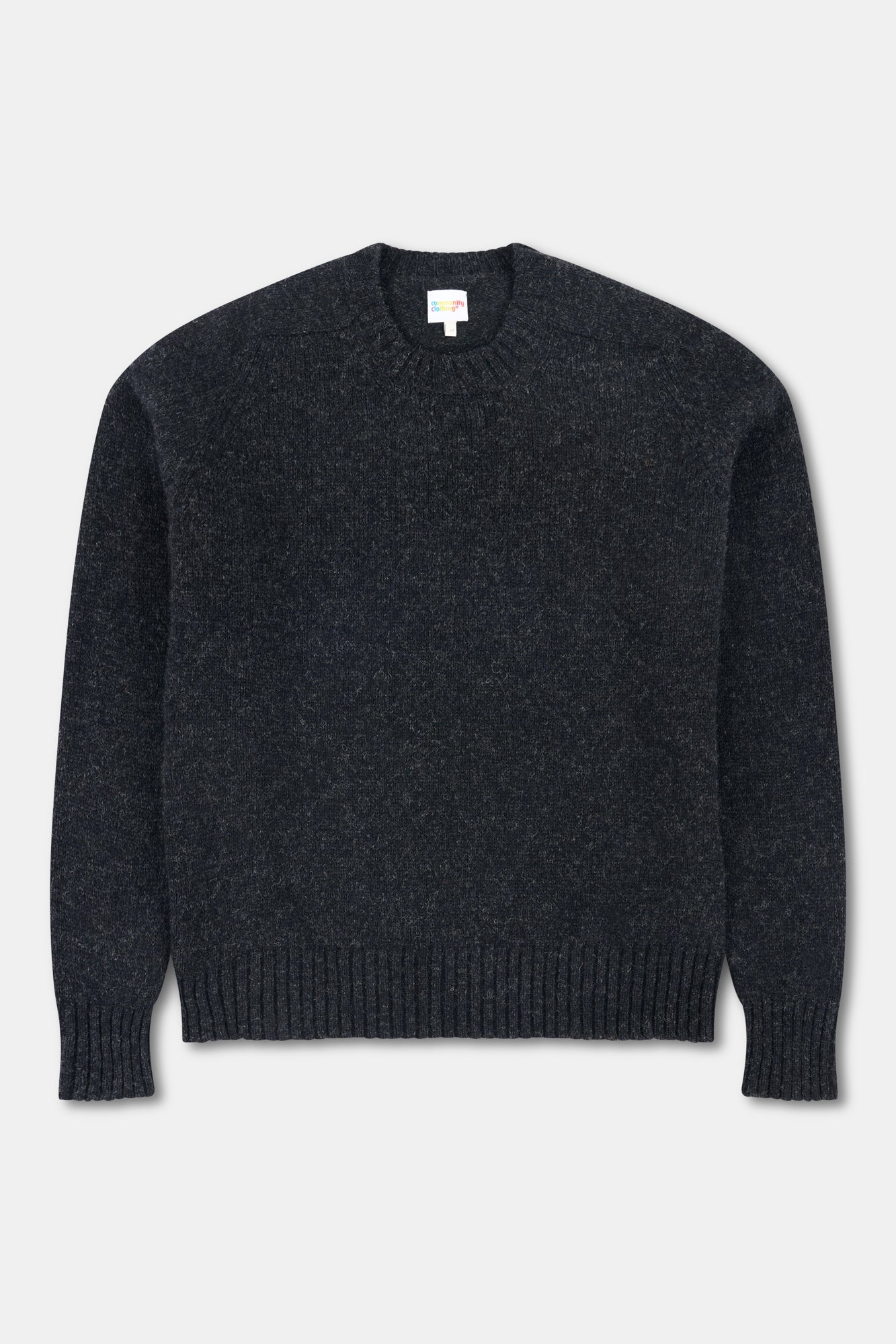 Men's Shetland Jumper - Charcoal