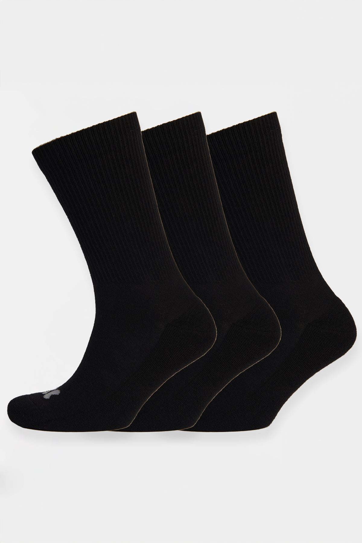 Sports Cotton Sock Calf 3 Pack - Black
