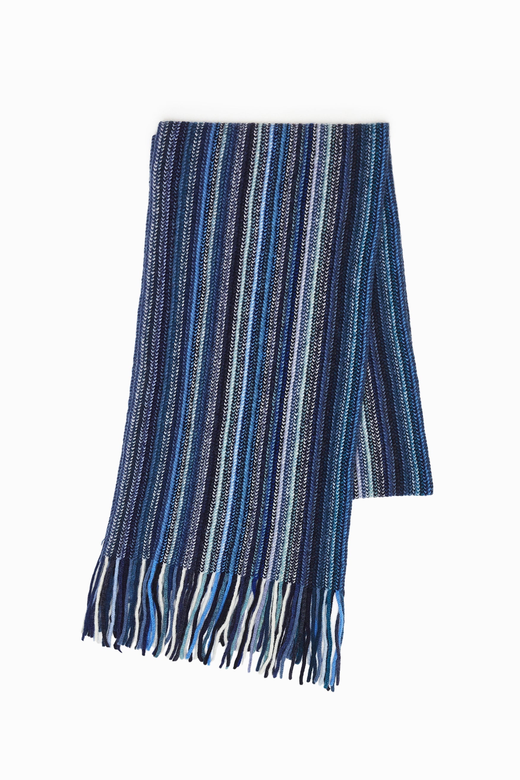 Striped Scarf - Blue