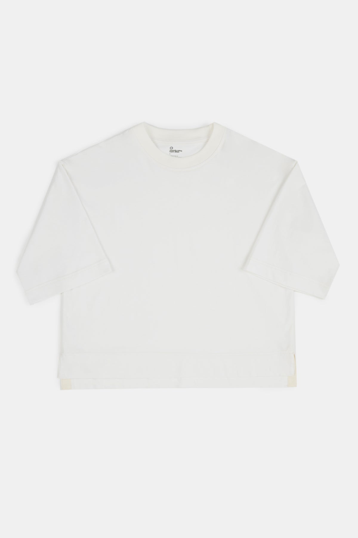 Plastic Free Boxy T Shirt - Bone