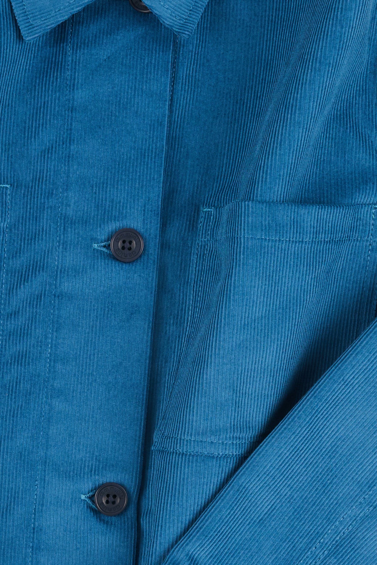 Womens Elena Corduroy Overshirt - Teal