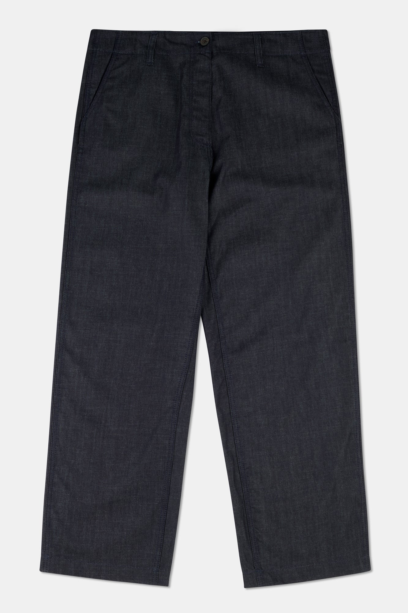 Lightweight indigo denim work trousers 