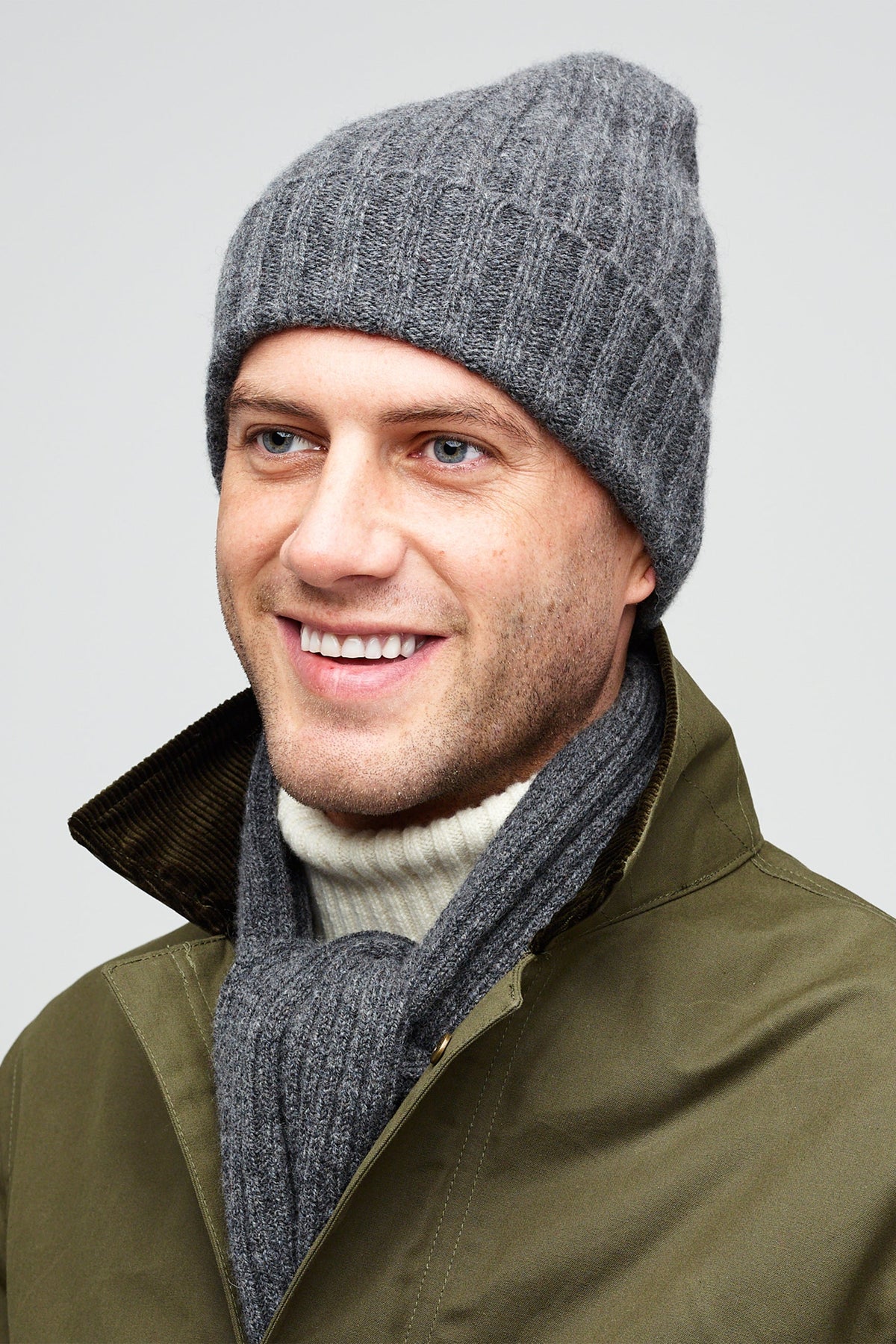 Lambswool Scarf - Grey